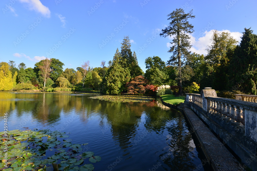 Fototapeta premium An English country estate in Autumn