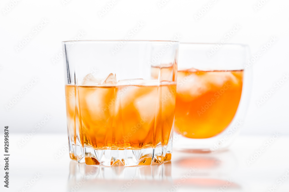 Two different glasses of whiskey Two different glasses of whiskey