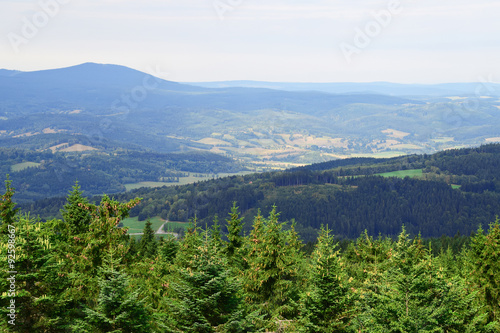 Lookout in Sumava national park