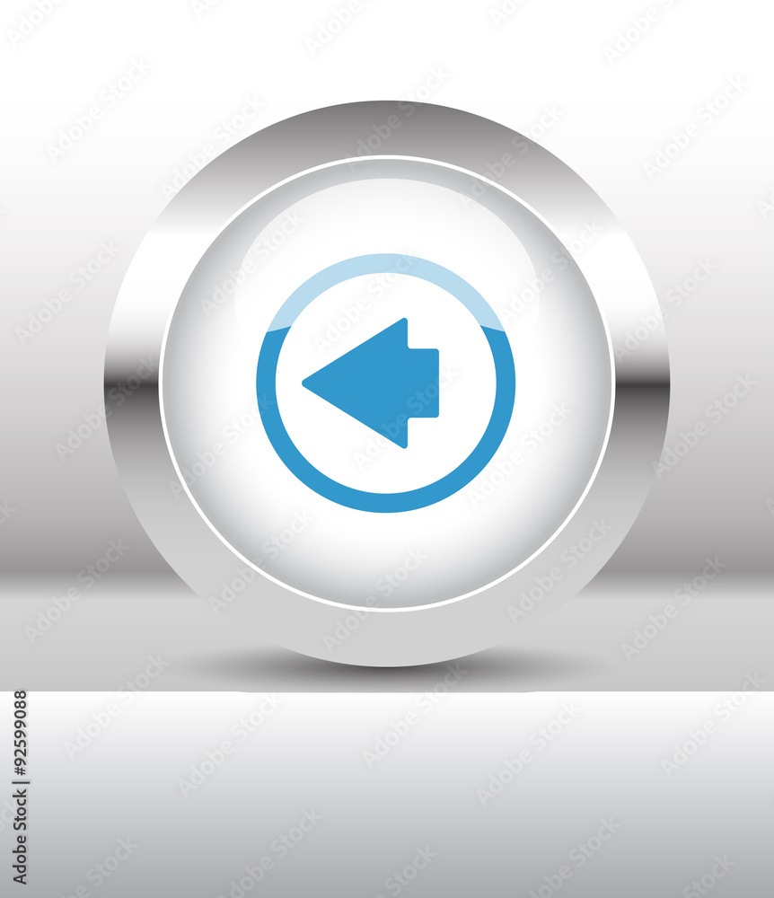 Web button with Arrow Left illustration on abstract table Web button with Arrow Left illustration on abstract table