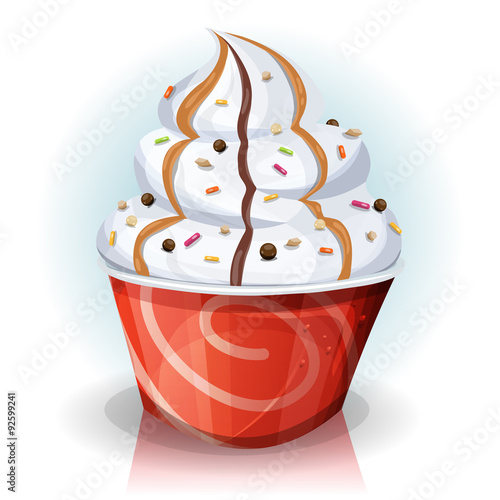 Fast Food Cup Of Ice Cream