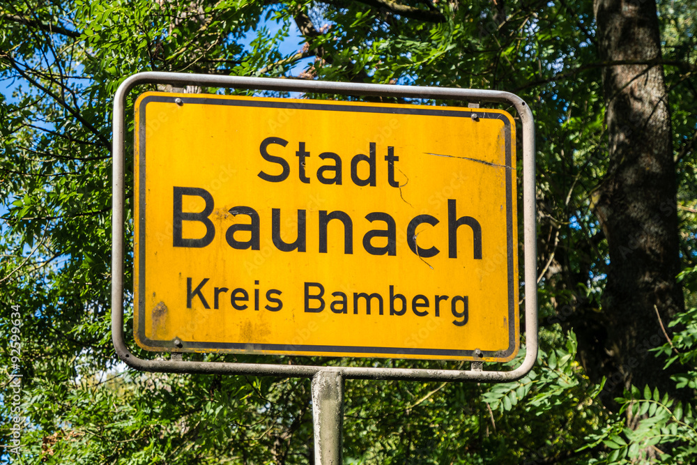 Ortstafel Baunach