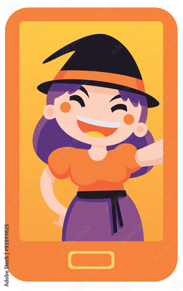Witch Taking a Selfie