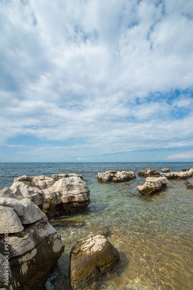 sunny day on the Adriatic coast