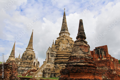 Landscape of Ayutthaya historical park in Thailand.