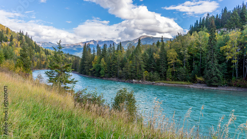 North Thompson River in the province of British Columbia, Canada as the river flows from the Rocky Mountains into the interior of the province © hpbfotos