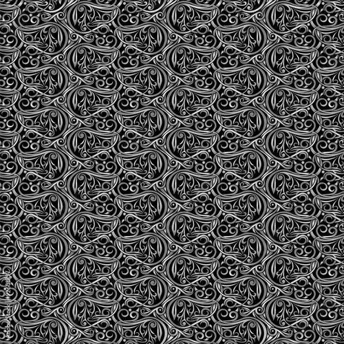 Wallpaper Abstract Batik Elips Shape Yogyakarta