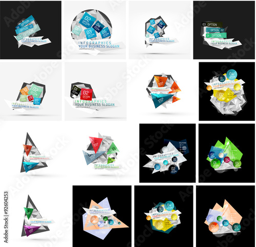Set of various universal geometric layouts