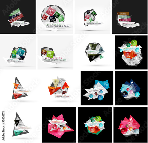 Set of various universal geometric layouts © antishock