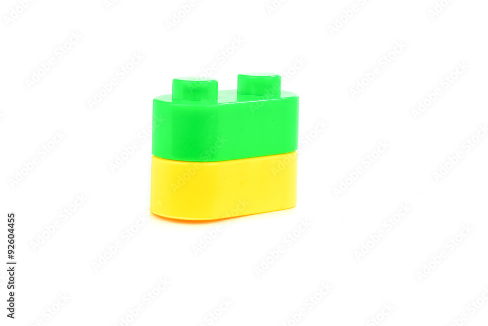 Naklejka premium Plastic blocks