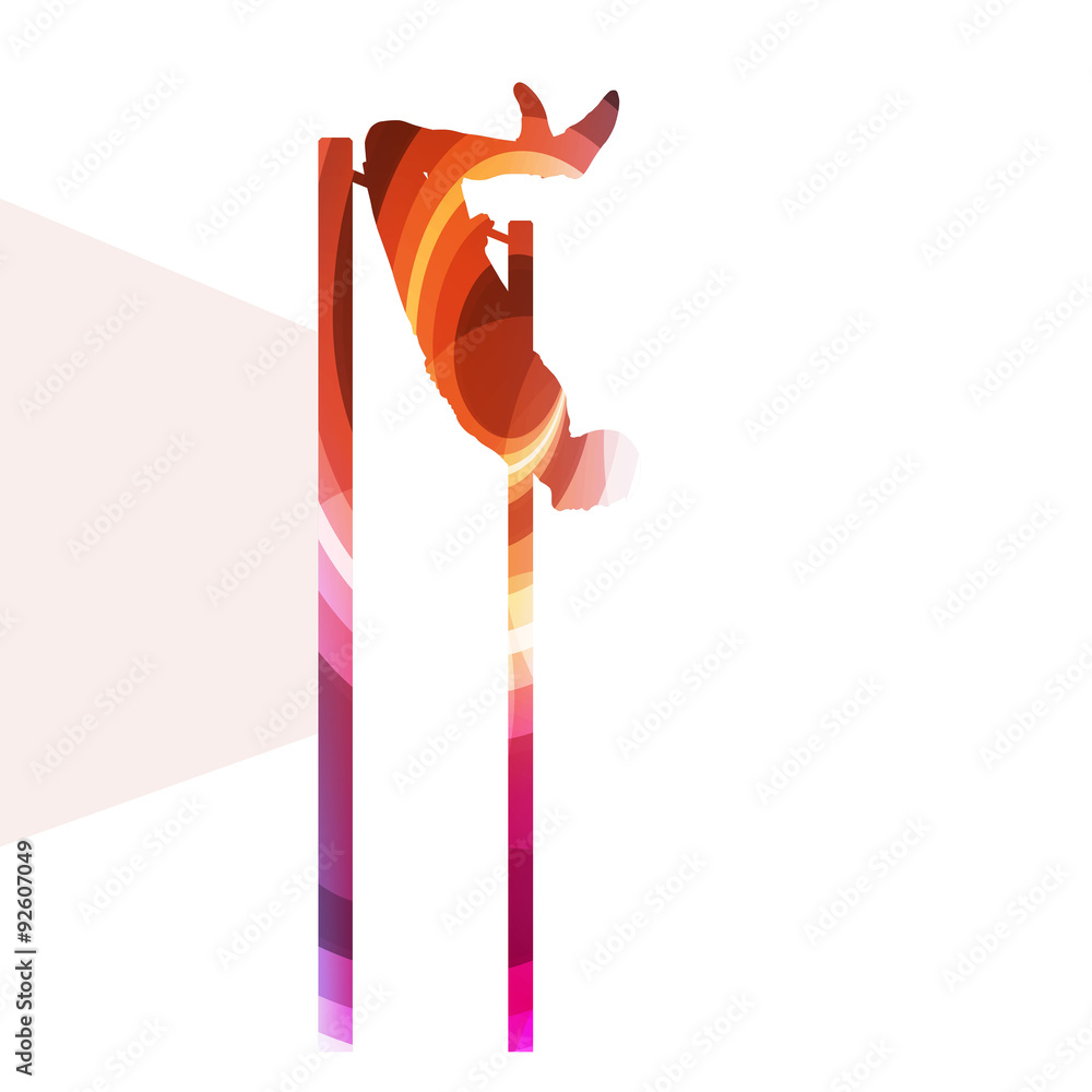 Man doing pull-up on bar silhouette illustration vector backgrou Man doing pull-up on bar silhouette illustration vector backgrou