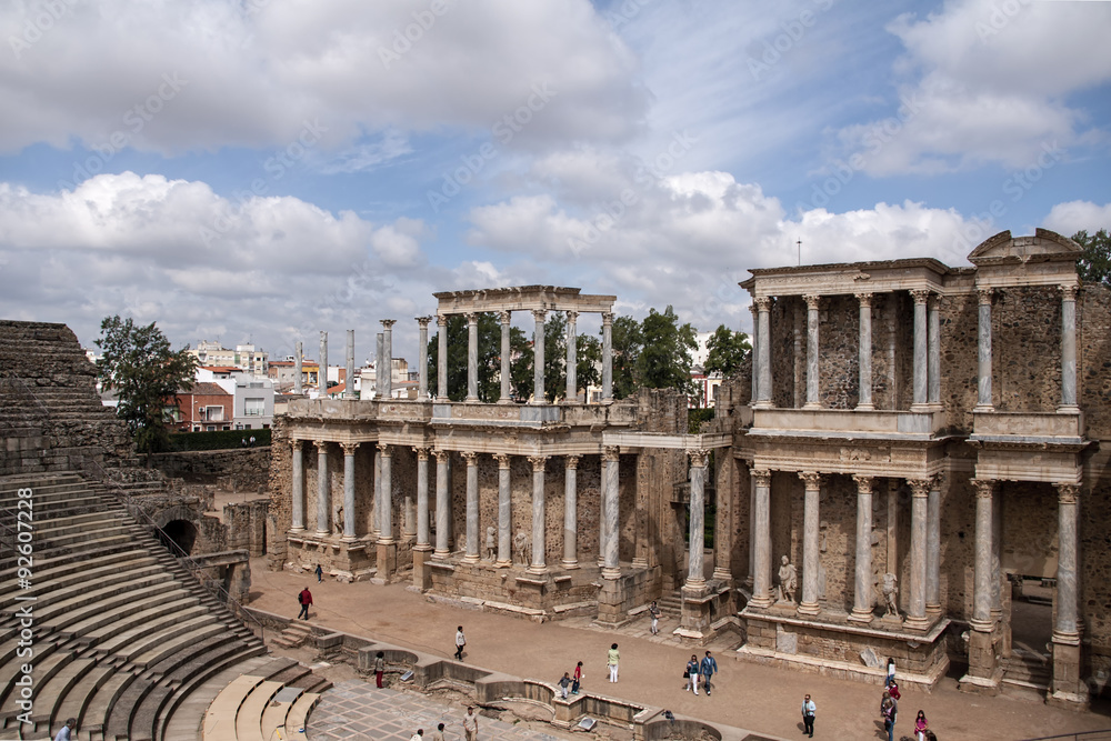 Fototapeta premium teatro de la antigua ciudad romana de Mérida. España