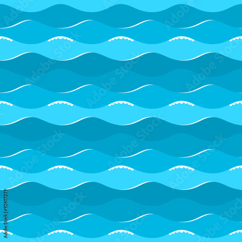 Sea. The texture of sea waves. © denisik11