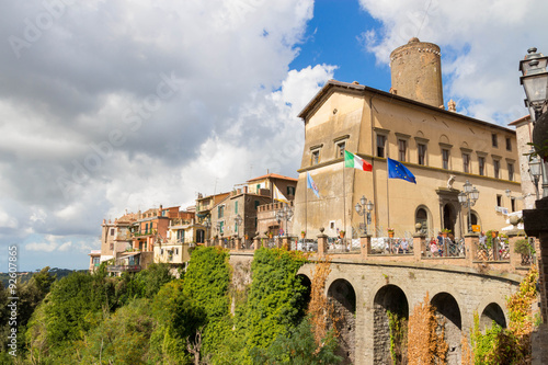 Quadro su tela Nemi and its Ruspoli palace 2