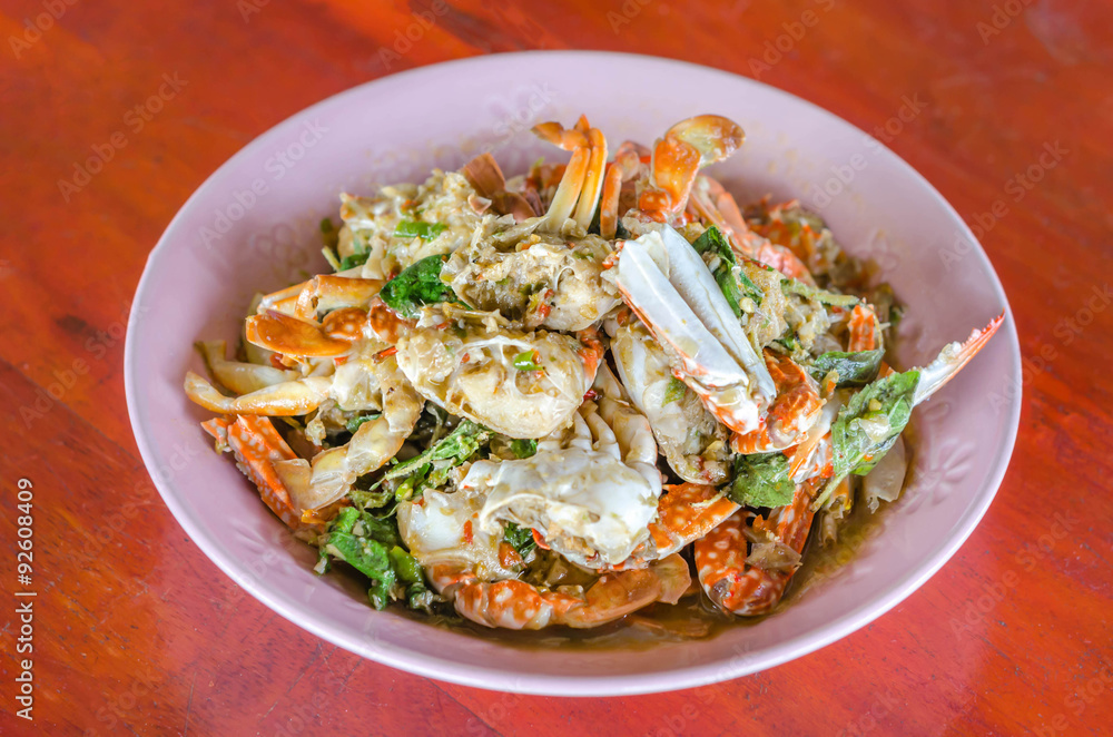 Stir fried Crab Stir fried Crab