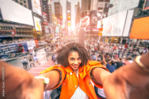 Selfie at Times Square, New York