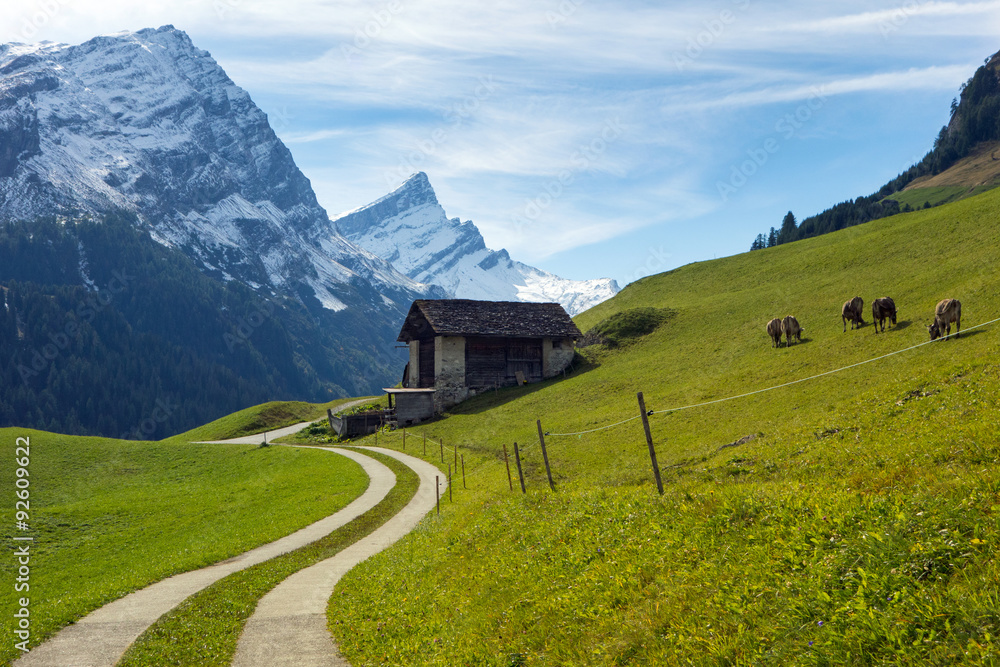 Idylle im Graubünden, Schweiz