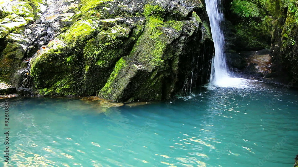 Small Waterfall, Zeleni vir, Gorski kotar, Croatia, full hd video Small Waterfall, Zeleni vir, Gorski kotar, Croatia, full hd video