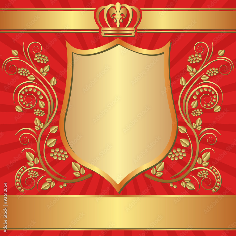 royal background with ornaments Stock Vector | Adobe Stock