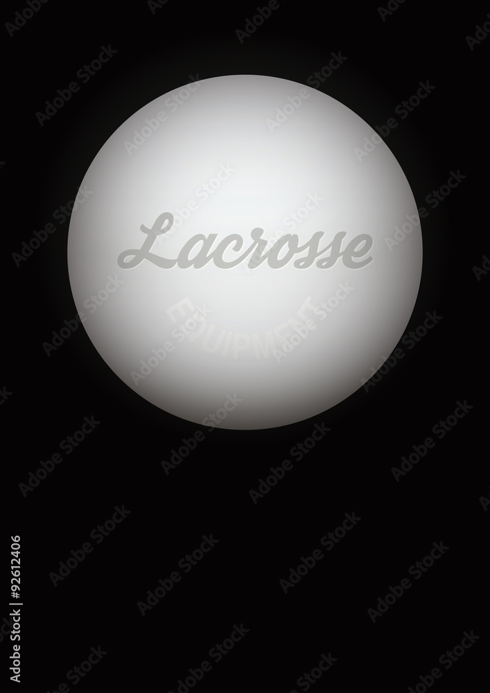 Dark Background of lacrosse ball. Vector Illustration. Stock Vector