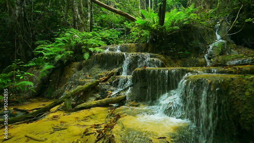 wonderful waterfall in thailand, Pugang waterfall chiangrai 