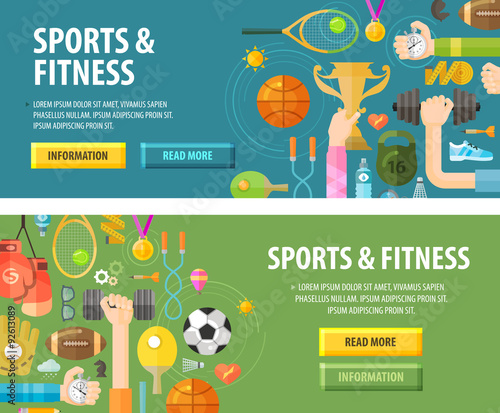 sport vector logo design template. fitness or athletics icons