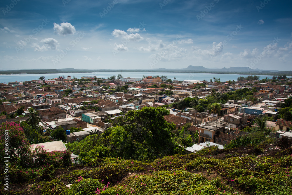 Fototapeta premium Cuba traditional colonial village of Gibara in Holguin province