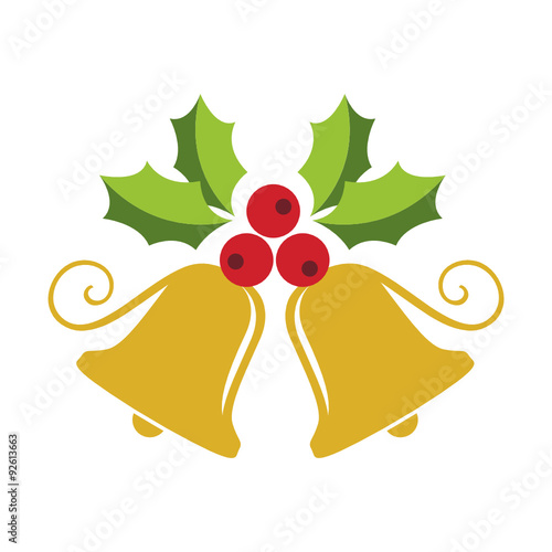 Golden bells with Holly Berries