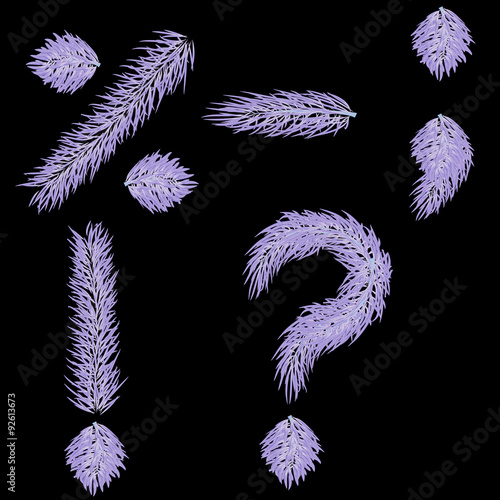 alphabet background black white feather fluff fluffy ice snow