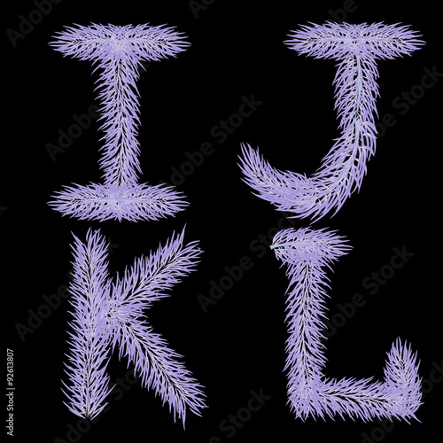 alphabet background black white feather fluff fluffy ice snow