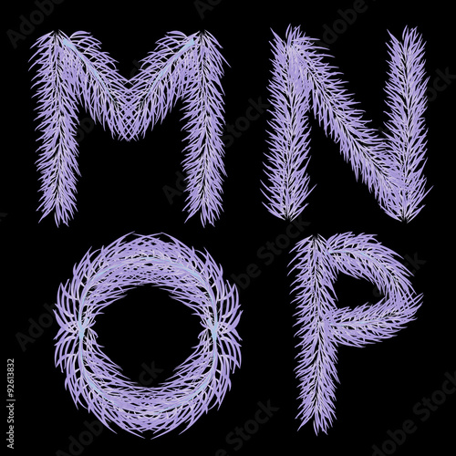 alphabet background black white feather fluff fluffy ice snow