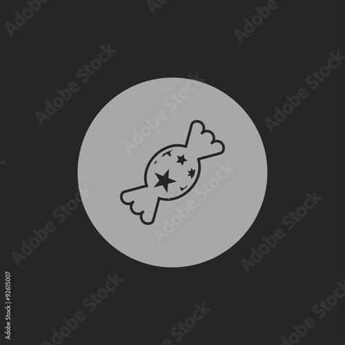 Candy with stars icon