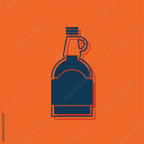 kitchen icon of mapple syrup bottle