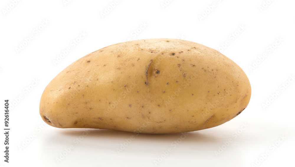 fresh potato on white background fresh potato on white background