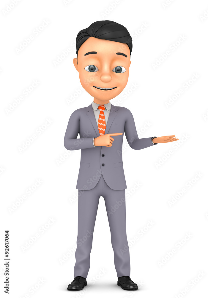 3d successful businessman isolated on white background 3d successful businessman isolated on white background