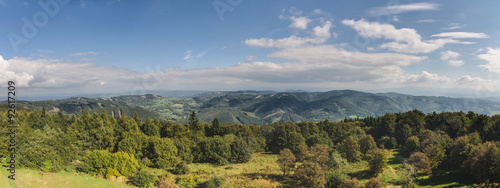 Panorama of amazing summer mountains countryside #92617209