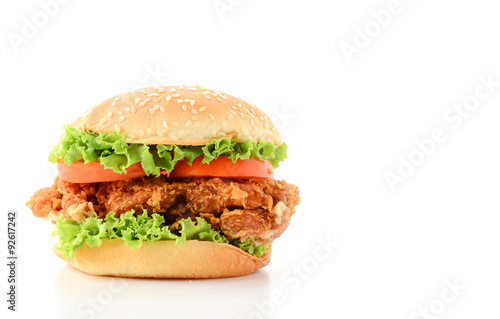 crispy chicken burger