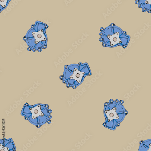 Pattern of spare part water pump