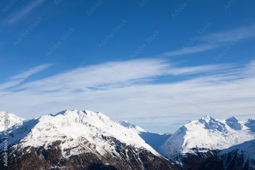Snowy Alpine Mountains