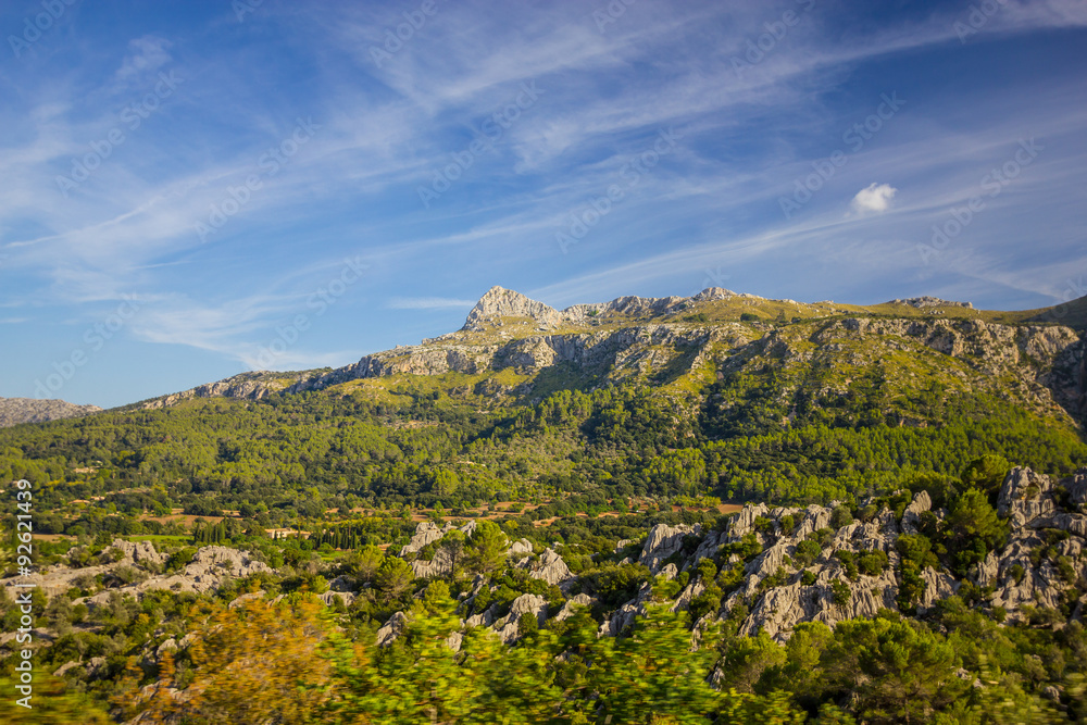 Beautiful view of Sierra de Tramuntana, Mallorca, Spain Beautiful view of Sierra de Tramuntana, Mallorca, Spain