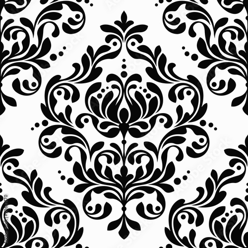 seamless damask pattern photo