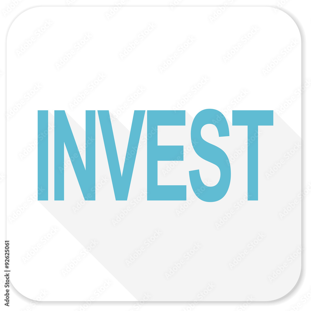nvest blue flat icon
