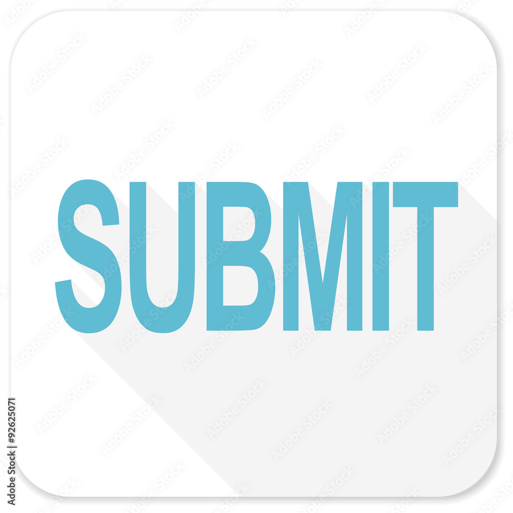 submit blue flat icon submit blue flat icon