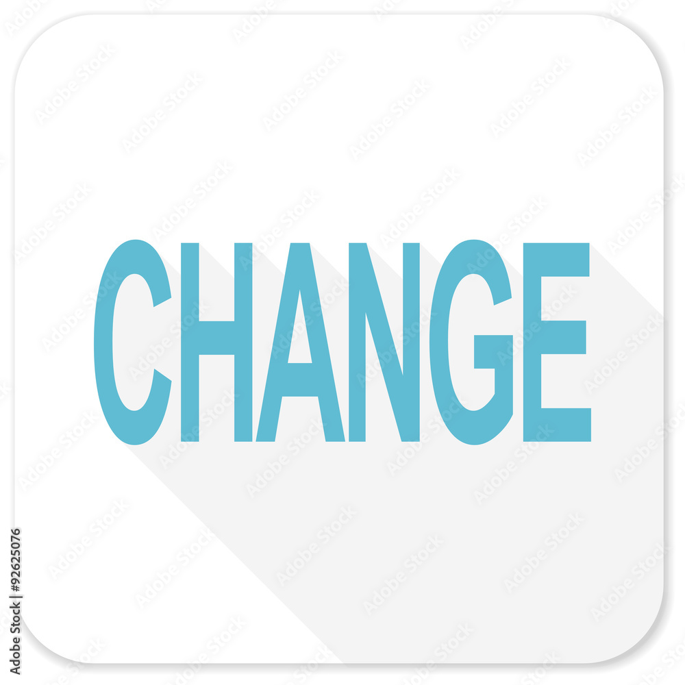 change blue flat icon change blue flat icon