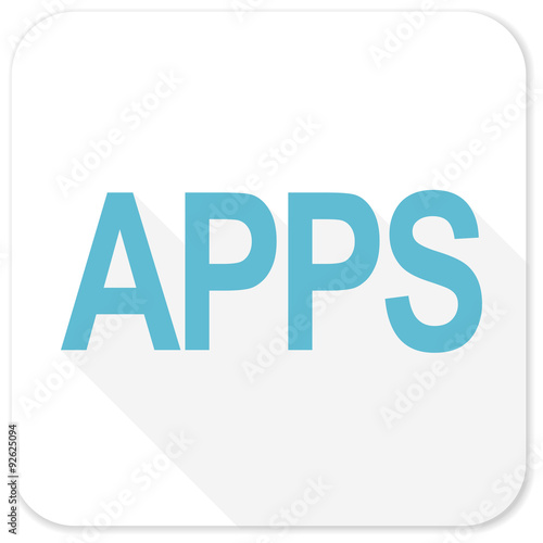 apps blue flat icon
