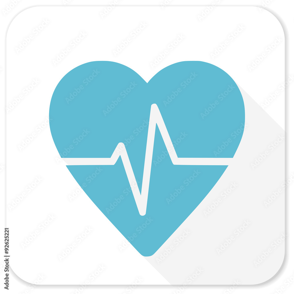 pulse blue flat icon pulse blue flat icon