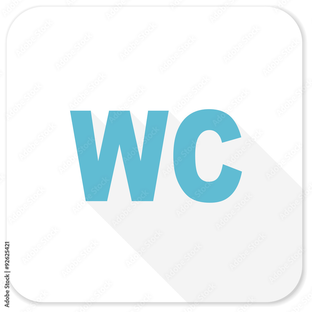 toilet blue flat icon toilet blue flat icon