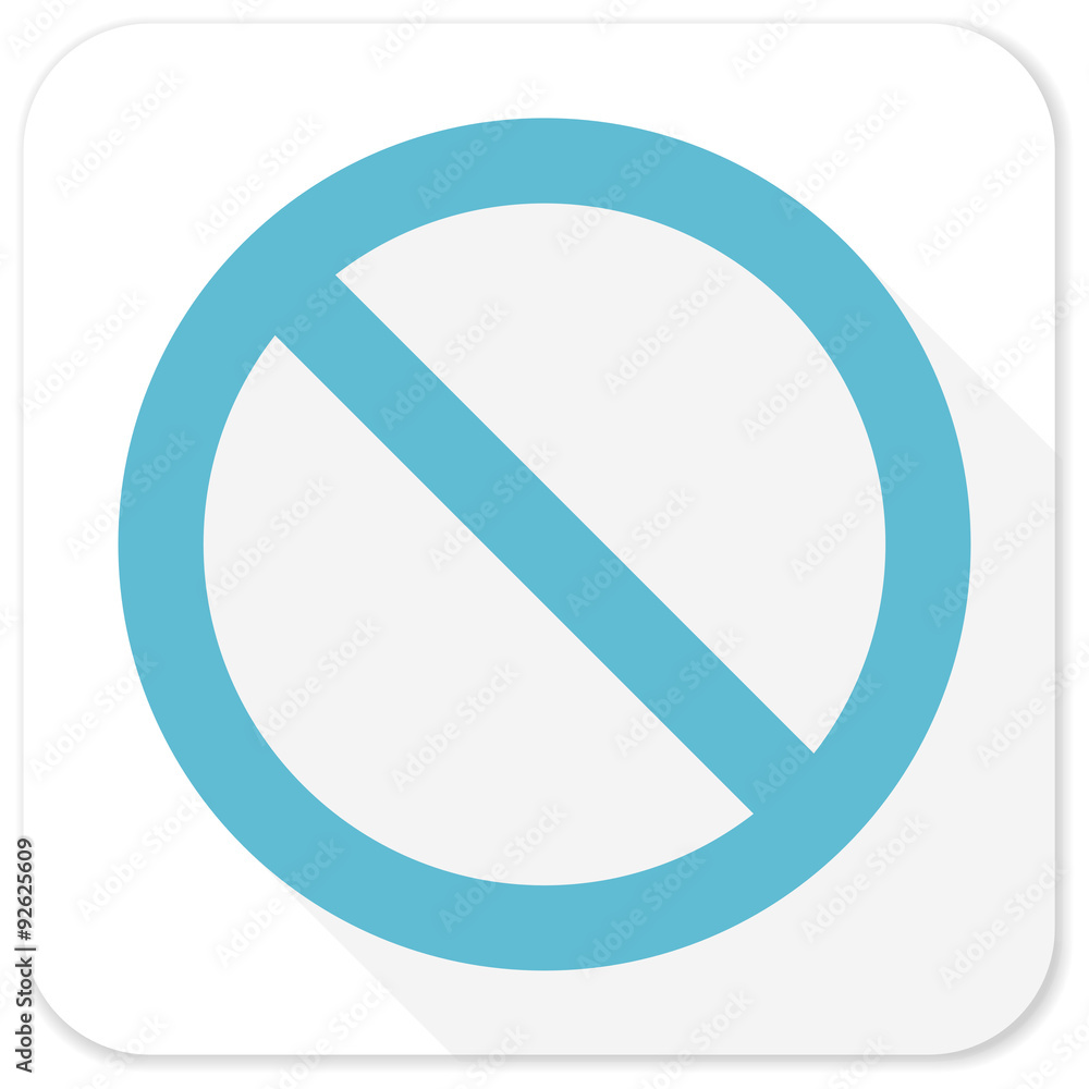access denied blue flat icon access denied blue flat icon