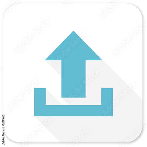 Free Download upload blue flat icon - GFXLoad