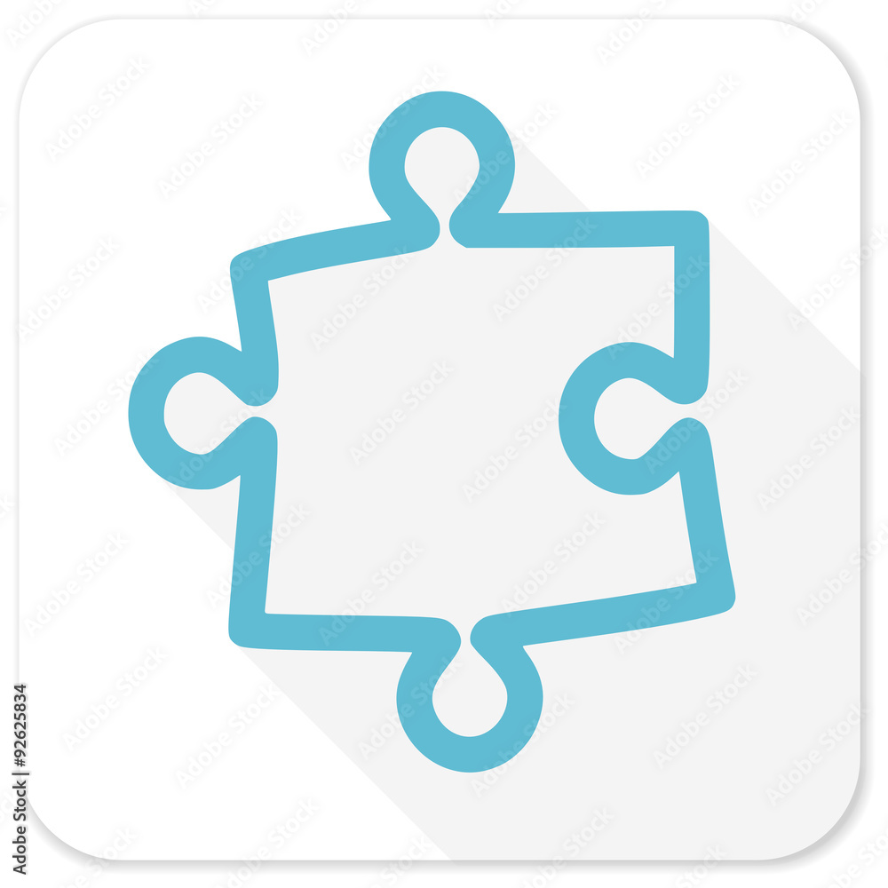 puzzle blue flat icon puzzle blue flat icon